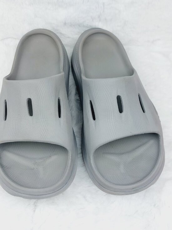 Hoka One One Men\'s Gray Ora Recovery 3 Slip-On Slide Sandal Size US 12 main image 4